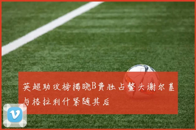 英超助攻榜揭晓B费独占鳌头谢尔基与格拉利什紧随其后